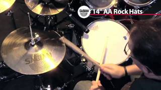 Sabian 14 AA Rock Hats Cymbal Demonstration [upl. by Elery]