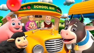 Wheels On The Bus Song  Farm Version  Almama Kids Songs amp Nursery Rhymes [upl. by Atiloj]