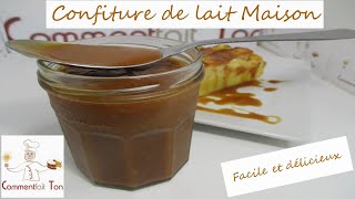 Recette de la confiture de lait Maison  Comment faire la confiture de lait [upl. by Herrle303]