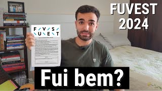 O que ACHEI da FUVEST 2024 Será que eu PASSO [upl. by Annalise]