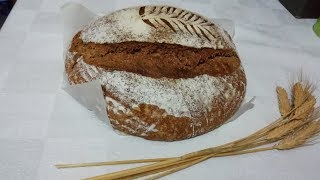 Ekşi mayalı tambuğday ekmeği nasıl yapılır Whole wheat bread with sourdough [upl. by Rufina]