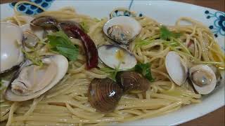 Clam vongole bianco 🦪🧄🍝 ＃clampasta vongole pastarecipe [upl. by Campney]