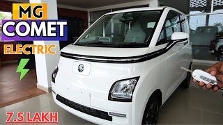 2024 MG Comet Electric Executive Detail Walkaround Review  Price Exterior  interior Feature [upl. by Yrallam]