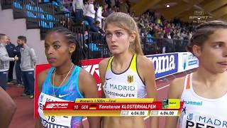 Indoor Meeting Madrid 2018  Konstanze Klosterhalfen [upl. by Ennovaj]