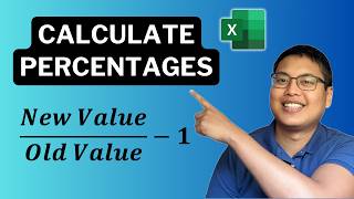 How Calculate Percentages in Excel  Percent Change Percent Difference PERCENTOF  Office 365 [upl. by Anelehs768]