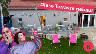 Terrasse selber bauen  OHNE Unfall zu dieser TraumTerrasse [upl. by Dulcine615]