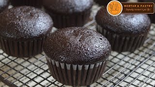 CHOCOLATE CUPCAKE RECIPE  Ep 29  Mortar and Pastry [upl. by Htenywg]