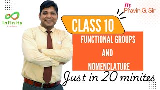 Pravin G Sir  Class 10 CBSE ICSE State Boards  Functional Group and Nomenclature [upl. by Woodhead147]