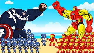 Evolution of CAPTAIN AMERICA Vs Evolution of IRONMAN  Who Is The King Of Super Heroes [upl. by Assen110]