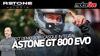 Test du casque moto intégral ASTONE HELMETS  GT800 EVO  Motoservicescom [upl. by Alenoel]