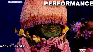 Mushroom Sings quotStone Coldquot by Demi Lo vato  The Masked Singer UK  Season 3 [upl. by Kciredohr]