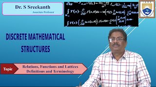 Relations Functions and Lattices Definitions and Terminology by Dr S Sreekanth [upl. by Oirad968]