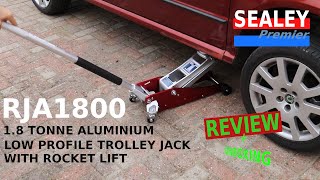 SEALEY RJA1800 18 tonne aluminum trolley jack [upl. by Anilem]