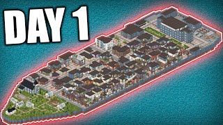 Can I Survive Project Zomboid Trapped On A FLOATING CITY [upl. by Hpotsirhc761]