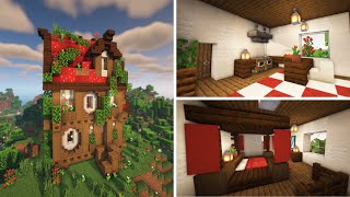 Minecraft Tutorial  Building a Mushroom Manor Interior [upl. by Traci]