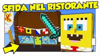 BATTAGLIA NEL RISTORANTE DI SPONGEBOB  Minecraft ITA [upl. by Severn671]