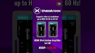 Theatrixx Technologies HDMI Distribution Amplifier 1x4 4K An Extremely Reliable Converter [upl. by Aitetel]