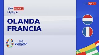 OlandaFrancia 00 gli highlights degli Europei 2024 [upl. by Lathrope]