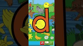 Letterland Alphabet Phonics  Letter D  Dippy Duck  Education Kids Learning ABC [upl. by Westberg]