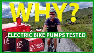 Rechargeable bike pumps Fumpa Pumps Test amp Review [upl. by Lytsyrk34]