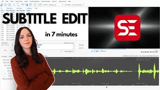 SUBTITLE EDIT complete tutorial [upl. by Bobker]