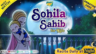 Nikka Jeha Khalsa  Kirtan Sohila for Kids Sohila Sahib Lullaby  Sikh Baby Rhymes  Child Videos [upl. by Brunella]