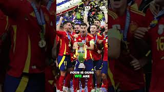 Spain the victory of Euro 2024 Champions Celebration Song euro2024 eurochampionship shorts [upl. by Karilla540]