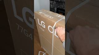 Upgrading to LG’s HUGE 77” INCH OLED G4 NEW G4 LG LGs OledTV LGElectronics Unboxing [upl. by Allene]