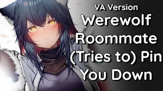 VA ★Werewolf Roommate Tries to Pin You Down★ F4A  Wolf Girl  Role Reversal  Friends to More [upl. by Auqkinahs255]