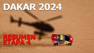 DAKAR 2024 Resumen Etapa 4 Loeb gana el día Sainz se aleja y AlAttiyah lo pierde al final [upl. by Iknarf]