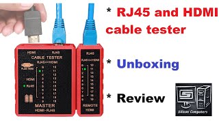 RJ45 and HDMI cable tester  Unboxing and review  Silicon Computers [upl. by Reaht]