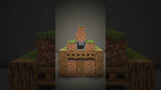 Building a Earth Roof Cozy Wooden House in Minecraft minecraft minecraftshorts minecraft [upl. by Erasmo19]