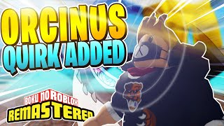 SECRET CODE Boku No Roblox Remastered RARE ORCINUS QUIRK MAKES THE GAME EASY Gang Orca Quirk [upl. by Vyse]