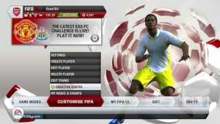 How to update your squads in FIFA 13 Tutorial [upl. by Eimmij]