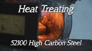 Heat Treating a 52100 High Carbon Steel Chefs Knife [upl. by Ecnarret]