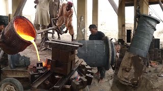 Huge Metal Casting process of Making Huge Iron Pipe [upl. by Triny]