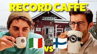 FINLANDESI BEVONO più CAFFE al mondo Proviamo espresso e americano in Finlandia le nostre reazioni [upl. by Enilrac]