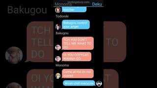 Racer Deku  Monodeku Friendship MHA Texting Story Bakudeku  Dadzawa  Jealous Kirishima [upl. by Hopper]