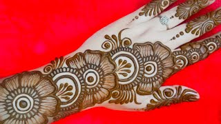 Latest simple arabic backhand mehndi design  simple mehndi design  mehndi designmehandi  mehndi [upl. by Rozamond]