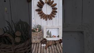 Sternenhimmel DIY Wald Lichtbox mit Obstkiste basteln  ZweigeampHeide für Bäume Eicheln für Pilze [upl. by Yelir700]