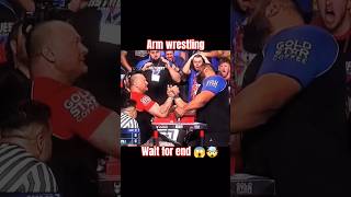 Arm wrestling wait for end 😱🤯 shorts viralvideo shortsviral armwrestling viralshort [upl. by Towne]