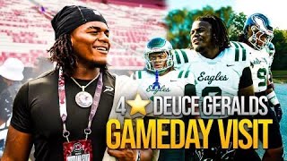 4 Star Prospect Deuce Geralds Game Day Visit  South Carolina vs LSU [upl. by Bagger]