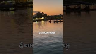 An Evening in Srinagar Kashmir India dallakehouseboatkashmirtourismdallakesrinagardallake [upl. by Kere]