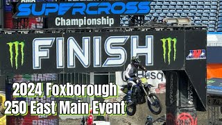 Haiden Deegan Wins 2024 Foxborough Supercross 250 East Main Event [upl. by Dagnah119]