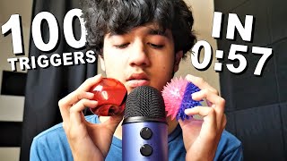 ASMR 100 TRIGGERS IN 057 [upl. by Nitfa597]