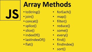 Array Methods in JavaScript  17 Useful Methods [upl. by Zorina524]