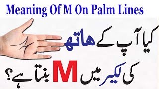 Palmistry In Urdu  Meaning Of M On Palm Lines  Anam Home Remedy [upl. by Evans]