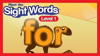 Meet the Sight Words Level 1  quotforquot [upl. by Garvin]