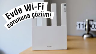 Evdeki WiFi çekmeme sorununa çözüm HUAWEI WiFi BE3 modem router [upl. by Podvin822]