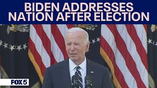 FULL SPEECH Biden addresses nation after Trump defeats Harris [upl. by Einnig673]